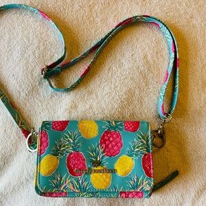 Simply Southern Tropical Pineapple Crossbody Bag - Red, Yellow, Green